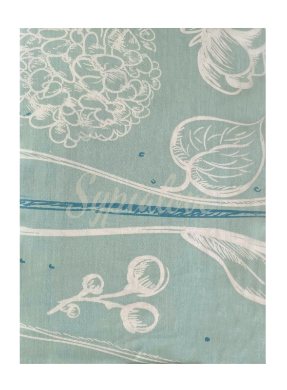 Pościel 160x200 zielona w liście.webp