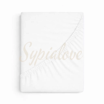 Prześcieradło jersey 140x200 z gumką białe 150g/m2