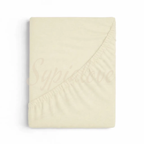 prześcieradło jersey 160x200 z gumką ecru.webp