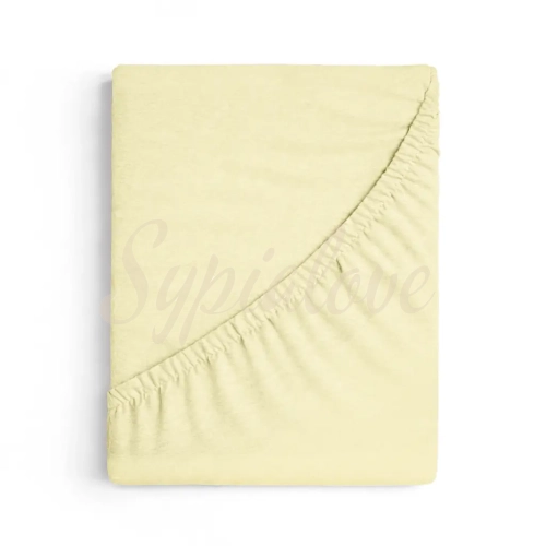 przescieradlo jersey 160x200 zolte z gumka.webp