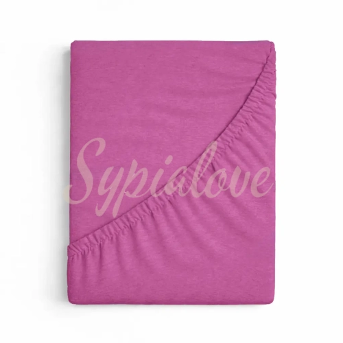 prześcieradło jersey 160x200 z gumką amarantowe.webp