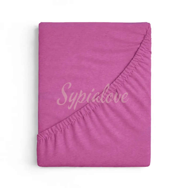 prześcieradło jersey 160x200 z gumką amarantowe.webp