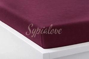 przescieradlo jersey 90x200 bordowe z gumka.webp