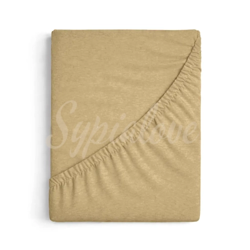 prześcieradło jersey 180x200 z gumką beżowe.webp