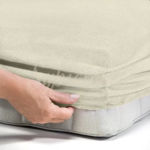 prześcieradło frotte 140x200 ecru z gumka.webp