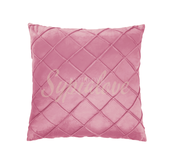 Aksamitna poduszka wzór brudny roz 40x40.png