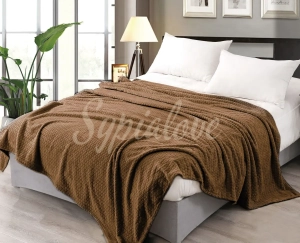 cieply koc z mikrofibry 160x200 brazowy.webp