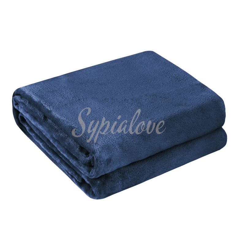 koce 160x200 z mikrofibry granatowy.webp