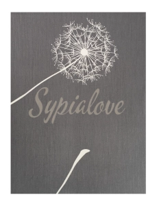 Pościel z satyny bawełnianej szara w dmuchawce.webp