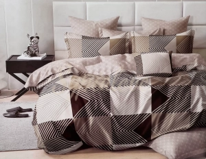 Komplet pościeli 3cz. dwustronnej z motywem geometrycznym.webp